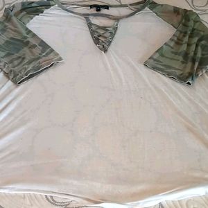 Woman's camouflage shirt